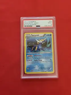Pokemon: Samurott #32/114 Holo Rare Black & White 2011 Vintage - PSA 9 - E 59 - Image 1