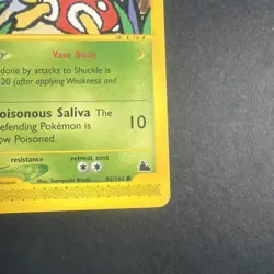 Pokemon - Skyridge - Shuckle non Holo 96/144 - Image 4