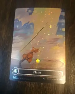 L 0262 Plains GALAXY FOIL BORDERLESS Full Art Land Edge of Eternities MTG Card - Image 1