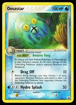 Omastar 23/92 Rare Legend Maker Pokemon Card - Image 1