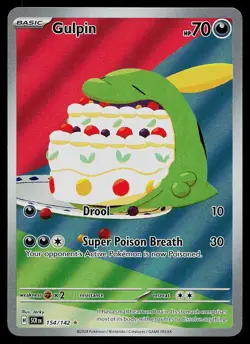 Pokemon Card - Gulpin Stellar Crown 154/142 Illustration Rare 2024 - Image 1
