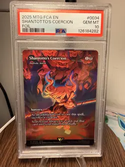 2025 MTG FINAL FANTASY Foil #0034 SHANTOTTO'S COERCION PSA 10 - Image 1