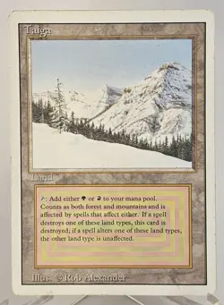 Magic: The Gathering Taiga Land Rob Alexander - Image 1