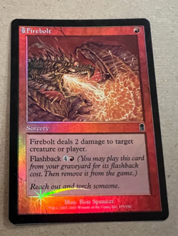 Foil - Firebolt -Odyssey - MTG - Magic the Gathering - Image 1