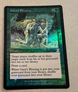 Foil - Gaea's Blessing - Time Spiral - TImeshifted - MTG - Magic the Gathering - Image 1