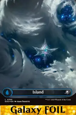 ISLAND ** GALAXY FOIL FULL ART ** #368 - Edge of Eternities - NM MTG - Image 1