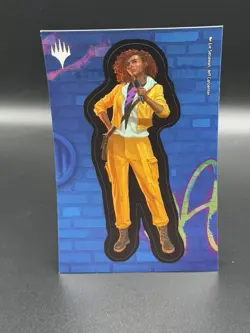 MTG: Teenage Mutant Ninja Turtles APRIL O’NEIL Tin Sticker - Image 1