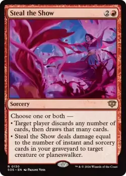 x1 Steal the Show - Foil R MTG Secrets of Strixhaven M/NM, English - Image 1