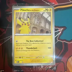 Pokemon, Pikachu At The Museum Promotional Special Jumbo Card, Brand New, Sealed - Image 1