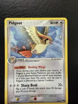 Pokemon TCG Pidgeot Rare POP Series 2 2/17 LP With Swirl🌀 - Image 2