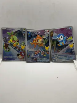 Pokemon 2026 First Partners Illustration Collection Promo Set - Sinnoh Starters - Image 1