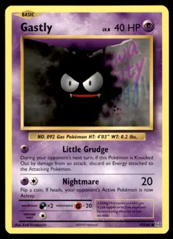Gastly 47/108 Common Evolutions Pokemon Lightly Played - Image 1