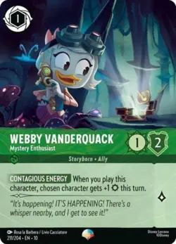 Disney Lorcana Whispers In The Well Webby Epic Cold Foil 211/204 - Image 1