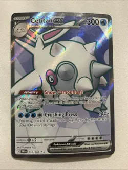 Pokemon TCG Cetitan EX Full Art Ultra Rare 210/182 Destined Rivals NM Card - Image 1