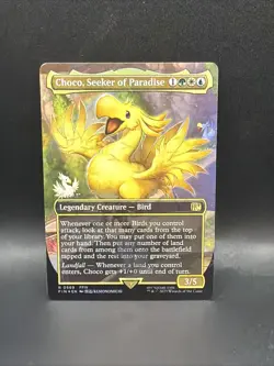 Choco, Seeker of Paradise MTG (Borderless) (Chocobo Track Foil) Final Fantasy - Image 1