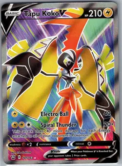 Tapu Koko V (Full Art) 147/163 SWSH05: Battle Styles - Pokemon Card - NM - Image 1