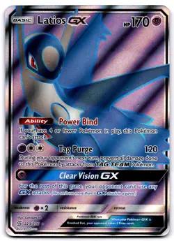LATIOS GX 223/236 ULTRA RARE UNIFIED MINDS POKEMON HEAVILY PLAYED - Image 1