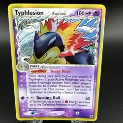 2006 Pokemon EX Dragon Frontiers Typhlosion Delta Species Holo Rare 12/101 LP - Image 3