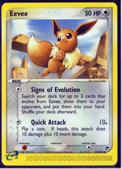 VINTAGE 2003 POKEMON EEVEE 63/100 EX SANDSTORM (E-Series REGULAR NM/LP-Excellent - Image 1