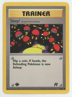 Pokemon Team Rocket Sleep! (Rocket's Secret Machine) #79/82 1st Edition - Image 1