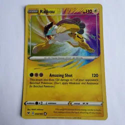 Pokemon TCG Raikou Sword & Shield Vivid Voltage Amazing Rare 050/185 NM - Image 1