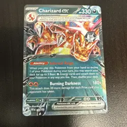 Pokemon TCG Charizard EX SVP 196 Black Star Promo Holo Terastal 330HP English - Image 1