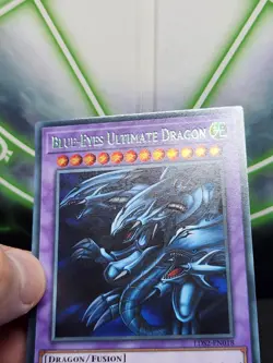 Yugioh Blue-Eyes Ultimate Dragon LDS2-EN018 Green Ultra Rare 1st Edition NM - Image 3