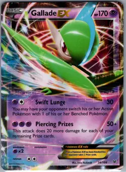 Gallade EX 34/108 XY - Roaring Skies - Pokemon Card - NM - Image 1