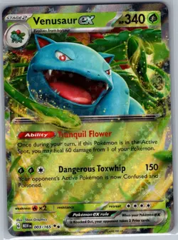 Venusaur ex 003/165 SV: Scarlet & Violet 151 - Pokemon Card - NM - Image 1