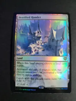 Petrified Hamlet (Foil) Rare MTG Secrets of Strixhaven - Image 1