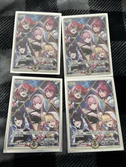 Hololive Official Card Game - x4 White Cheer World Tour Promo (from Anime Expo) - Image 1
