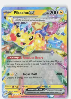 Pikachu ex 057/191 Double Rare Surging Sparks Pokemon Near Mint - Image 1