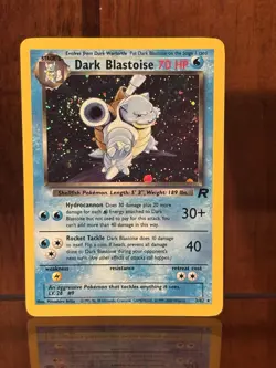 Pokemon - Dark Blastoise - Holographic Rare - Team Rocket Set - 3/82–SWIRL - Image 1