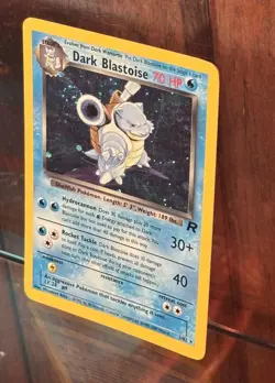 Pokemon - Dark Blastoise - Holographic Rare - Team Rocket Set - 3/82–SWIRL - Image 4