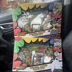 Pokemon TCG Ascended Heros Mega Lucario Premium Poster Collection Lot Of 2 - Image 1
