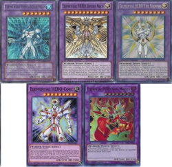 YUGIOH! PREMIUM ELEMENTALHEROES COLLECTION LOT! ALL HOLOGRAPHIC! *Hot* + Bonus!! - Image 1