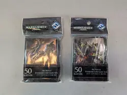 WARHAMMER 40K CARD SLEEVES: ART SLEEVES Deck Protector FANTASY FLIGHT GAMES Lot - Image 1