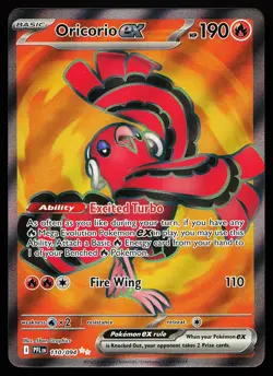 Oricorio ex 110/094 Ultra Rare Phantasmal Flames Pokemon Card - Image 1