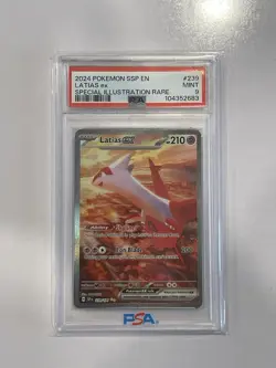 PSA 9 - Pokemon TCG Latias EX Sir Card Surging Sparks Mint/Near Mint 239/191 - Image 1
