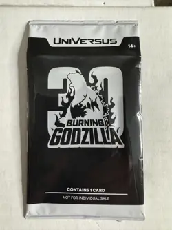 UniVersus TCG Burning Godzilla Promo Card Pack Sealed - Image 1