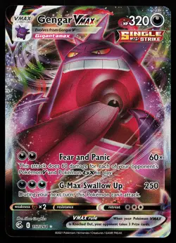 Gengar VMAX 157/264 Ultra Rare Fusion Strike Pokemon Card - Image 1