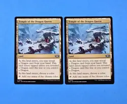2x Temple Of The Dragon Queen Tarkir Dragonstorm Commander TDC Mtg Land Card 104 - Image 1