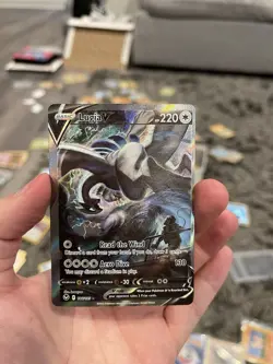 Lugia v Alternate Full Art Holo Rare Card 186/195 Sword & Shield Silver Tempest - Image 1
