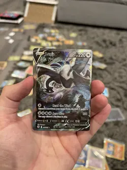Lugia v Alternate Full Art Holo Rare Card 186/195 Sword & Shield Silver Tempest - Image 2