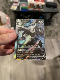 Lugia v Alternate Full Art Holo Rare Card 186/195 Sword & Shield Silver Tempest - Image 5