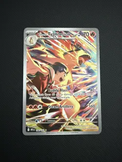Pokemon TCG Ethans Typhlosion Full Art Card Destined Rivals 190/182 - Image 1