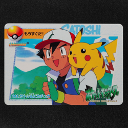 Pokemon Card Ash & Pikachu 141 Bandai Carddass Anime Collection Japanese F1482 - Image 2
