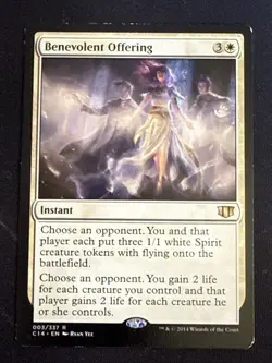 1x Benevolent Offering (3) Commander 2014 MP MTG Magic the Gathering x1 MKE - Image 1