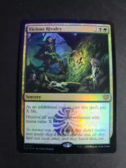 Vicious Rivalry (Foil) Rare MTG Secrets of Strixhaven - Image 1