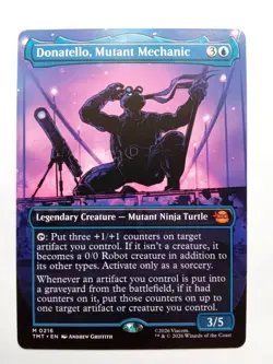 Donatello, Mutant Mechanic 216 BORDERLESS Teenage Mutant Ninja Turtles MTG - Image 1
